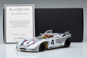 Porsche 908/03 #4 V. Elford / G. Larrousse 1000km Nurburgring 1971 AUTOart 1:18 87181 Metal - imagem 8 de 8