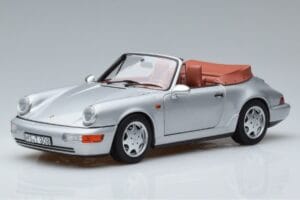 Porsche 911 964 Carrera 2 Cabriolet Prata Norev 1:18 187330 Metal