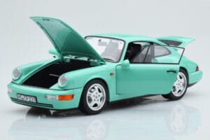 Porsche 911 964 Carrera 2 Mint Verde Norev 1:18 187327 Metal - imagem 2 de 8