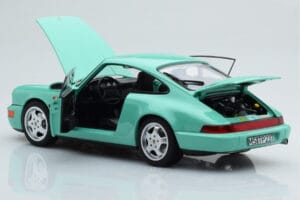 Porsche 911 964 Carrera 2 Mint Verde Norev 1:18 187327 Metal - imagem 3 de 8