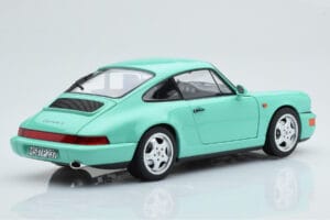Porsche 911 964 Carrera 2 Mint Verde Norev 1:18 187327 Metal - imagem 4 de 8