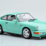 Porsche 911 964 Carrera 2 Mint Verde Norev 1:18 - image 6 of 8