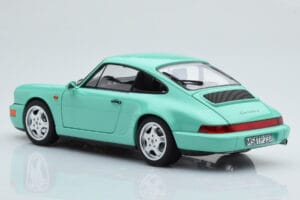 Porsche 911 964 Carrera 2 Mint Verde Norev 1:18 187327 Metal - imagem 7 de 8