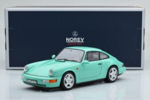 Porsche 911 964 Carrera 2 Mint Verde Norev 1:18 187327 Metal - imagem 8 de 8