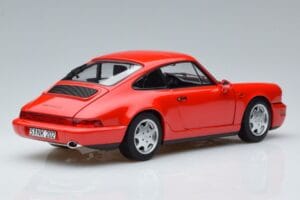 Porsche 911 964 Carrera 2 Vermelho Norev 1:18 187320 Metal - imagem 3 de 7