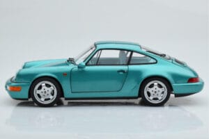 Porsche 911 964 Carrera 2 Wimbledon Verde Norev 1:18 187329 Metal - imagem 5 de 8
