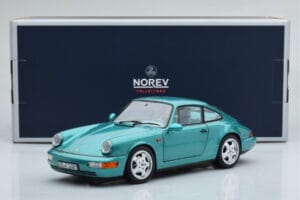 Porsche 911 964 Carrera 2 Wimbledon Verde Norev 1:18 187329 Metal - imagem 8 de 8