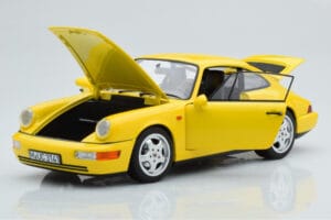 Porsche 911 964 Carrera 2 Amarelo Norev 1:18 187328 Metal - imagem 2 de 8