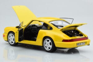 Porsche 911 964 Carrera 2 Amarelo Norev 1:18 187328 Metal - imagem 3 de 8