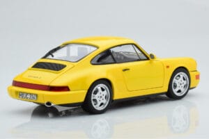 Porsche 911 964 Carrera 2 Amarelo Norev 1:18 187328 Metal - imagem 4 de 8