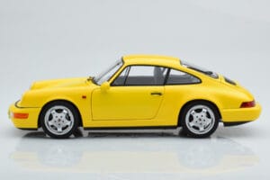 Porsche 911 964 Carrera 2 Amarelo Norev 1:18 187328 Metal - imagem 5 de 8