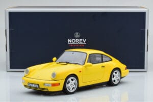 Porsche 911 964 Carrera 2 Amarelo Norev 1:18 187328 Metal - imagem 8 de 8