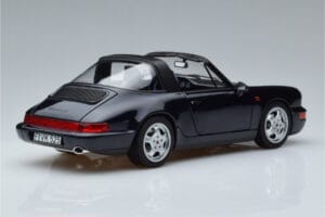 Porsche 911 964 Carrera 4 Targa Azul Norev 1:18 187340 Metal - imagem 3 de 8