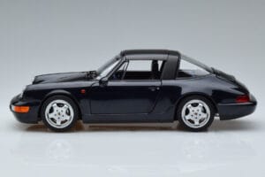 Porsche 911 964 Carrera 4 Targa Azul Norev 1:18 187340 Metal - imagem 4 de 8