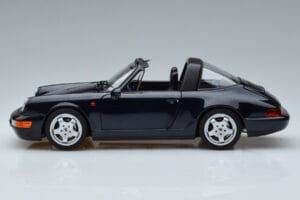 Porsche 911 964 Carrera 4 Targa Azul Norev 1:18 187340 Metal - imagem 5 de 8