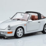 Porsche 911 964 Carrera 4 Targa Polar Prata Norev 1:18
