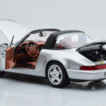 Porsche 911 964 Carrera 4 Targa Polar Prata Norev 1:18 - image 3 of 9