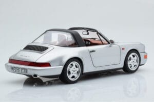 Porsche 911 964 Carrera 4 Targa Polar Prata Norev 1:18 187342 Metal - imagem 5 de 9