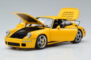 Porsche 911 964 RUF CTR Anniversary Blossom Amarelo Almost Real 1:18 880301 Metal - imagem 2 de 8