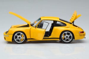 Porsche 911 964 RUF CTR Anniversary Blossom Amarelo Almost Real 1:18 880301 Metal - imagem 4 de 8
