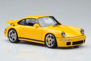 Porsche 911 964 RUF CTR Anniversary Blossom Amarelo Almost Real 1:18 880301 Metal - imagem 6 de 8