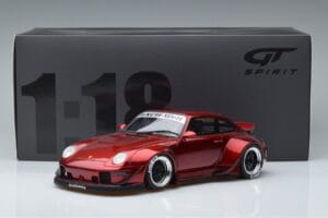 Porsche 911 964 RWB Duck Tail Candy Apple GT Spirit 1:18 GT759 Resina - imagem 6 de 6
