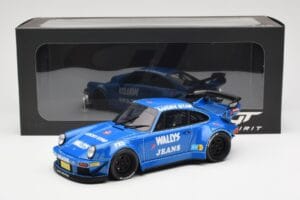 Porsche 911 964 RWB Osho Arrow Azul GT Spirit 1:18 GT448 Resina - imagem 6 de 6