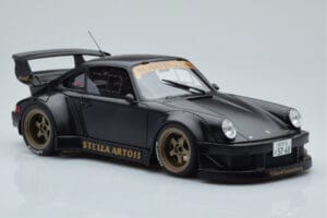 Porsche 911 964 RWB Stella Artois Preto GT Spirit 1:18 GT421 Resina - imagem 4 de 6