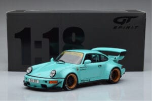 Porsche 911 964 RWB Tiffany Azul GT Spirit 1:18 GT875 Resina - imagem 6 de 6