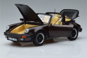 Porsche 911 964 Turbo Targa Castanho Norev 1:18 187665 Metal - imagem 2 de 8