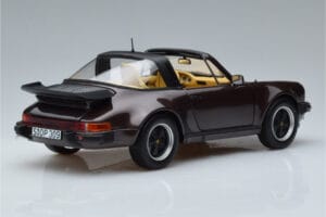 Porsche 911 964 Turbo Targa Castanho Norev 1:18 187665 Metal - imagem 3 de 8