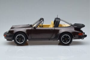 Porsche 911 964 Turbo Targa Castanho Norev 1:18 187665 Metal - imagem 5 de 8