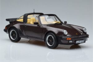 Porsche 911 964 Turbo Targa Castanho Norev 1:18 187665 Metal - imagem 6 de 8