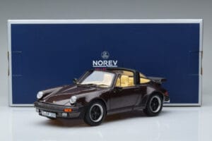 Porsche 911 964 Turbo Targa Castanho Norev 1:18 187665 Metal - imagem 8 de 8
