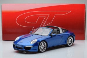 Porsche 911 991 4S Targa Azul GT Spirit 1:18 GT037 Resina - imagem 5 de 5