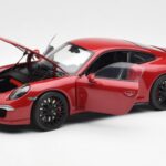 Porsche 911 991 Carrera GTS Carmine Vermelho Schuco 1:18 450039000 - image 2 of 8