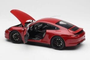 Porsche 911 991 Carrera GTS Carmine Vermelho Schuco 1:18 450039000 Metal - imagem 5 de 8