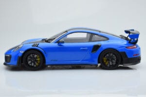 Porsche 911 GT2 RS 991.2 Weissach Package Azul Jantes de Magnésio Pretas Minichamps 1:18 153068316 Metal - imagem 3 de 6