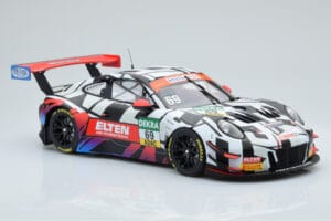 Porsche 911 GT3 R Iron Force by Ring Police #69 J. van Slooten / L. Luhr ADAC GT Masters 2018 Minichamps 1:18 153186969 Metal - imagem 3 de 5