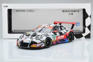 Porsche 911 GT3 R Iron Force by Ring Police #69 J. van Slooten / L. Luhr ADAC GT Masters 2018 Minichamps 1:18 153186969 Metal - imagem 5 de 5