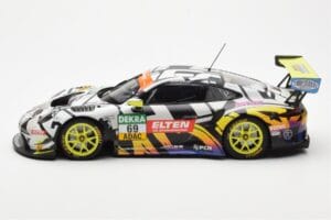 Porsche 911 991.2 GT3 R #69 Team Iron Force Racing Ring Police L. Luhr / M. Holzer ADAC GT Masters 2019 Minichamps 1:18 15319 - imagem 3 de 6