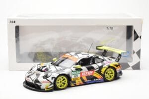 Porsche 911 991.2 GT3 R #69 Team Iron Force Racing Ring Police L. Luhr / M. Holzer ADAC GT Masters 2019 Minichamps 1:18 15319 - imagem 6 de 6