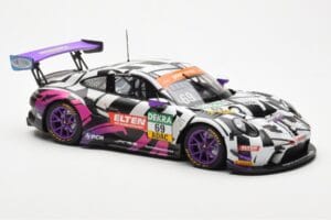 Porsche 911 991.2 GT3 R #69 Team Iron Force Racing Ring Police L. Luhr / J. Slooten ADAC GT Masters 2019 Minichamps 1:18 1531 - imagem 6 de 6