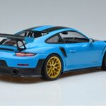 Porsche 911 991.2 GT3 RS Weissach Package Miami Azul Jantes Douradas Minichamps 1:18 153068310 Metal - image 2 of 6