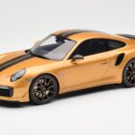 Porsche 911 991.2 Turbo S Exclusive Dourado GT Spirit 1:18 GT444