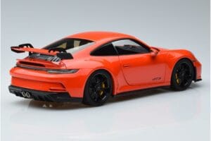 Porsche 911 992 GT3 Laranja Norev 1:18 187300 Metal - imagem 3 de 7