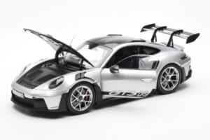 Porsche 911 992 GT3 Weissach Pack GT Prata Metálico Norev 1:18 187366 Metal - imagem 2 de 8
