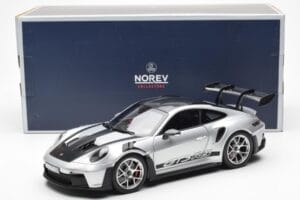 Porsche 911 992 GT3 Weissach Pack GT Prata Metálico Norev 1:18 187366 Metal - imagem 8 de 8