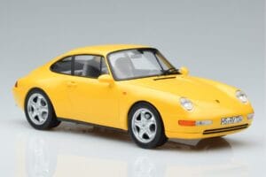 Porsche 911 993 Carrera Amarelo Norev 1:18 187596 Metal - imagem 4 de 6