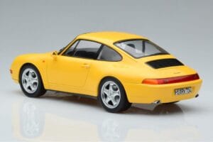 Porsche 911 993 Carrera Amarelo Norev 1:18 187596 Metal - imagem 5 de 6